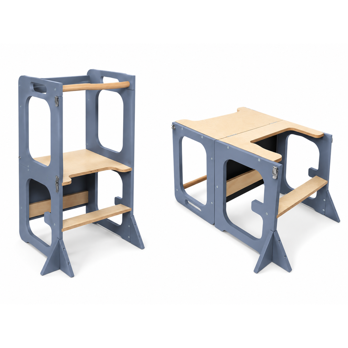 3-in-1 Convertible Montessori Learning Tower & Activity Table